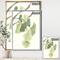 Designart - Watercolor Gingko Leaves I - Cabin & Lodge Canvas in Gold Frame